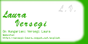 laura versegi business card